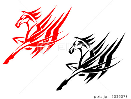 Tribal horse tattoo 5036073