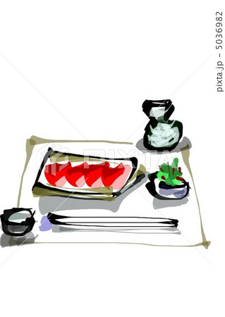 晩酌セットのイラスト素材 5036982 Pixta