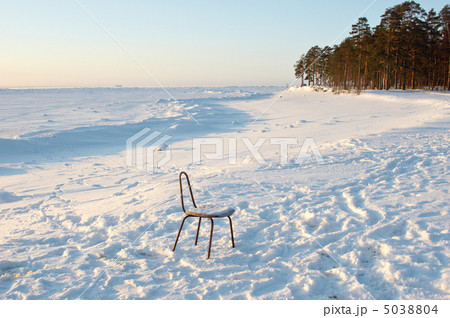 chair on snow beach 5038804