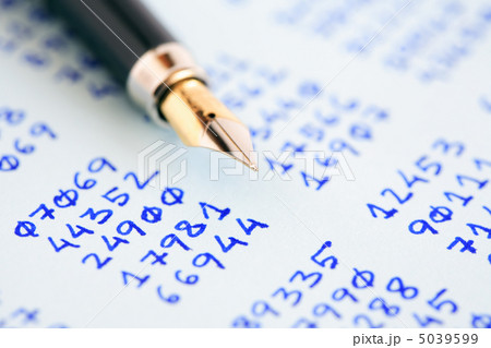 Pen And Numbers 5039599