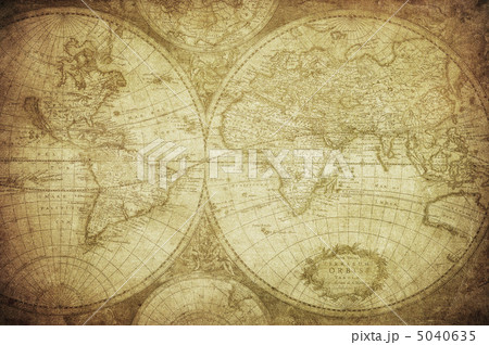 vintage map of the world 1675 5040635