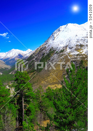 Beautiful view of mountains in the Elbrus area. Land View. Beautiful view of mountains in the Elbrus area. Land View. 5041009