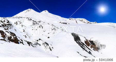 Beautiful view of mountaint Elbrus - highest peak of Europe Beautiful view of mountaint Elbrus - highest peak of Europe 5041066