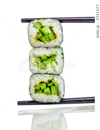 Sushi Roll (Kappa maki roll) on a white background 5041327