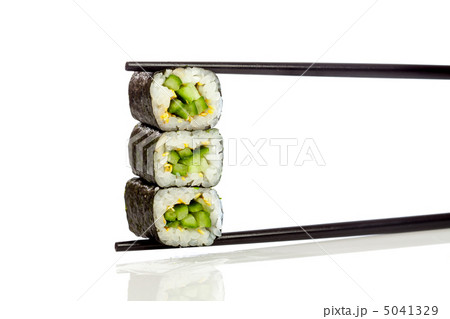 Sushi Roll (Kappa maki roll) on a white background 5041329