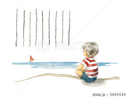 夏の海、絵日記風 夏の海、絵日記風 5044534