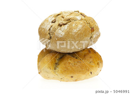 bun with beans isolated on white bun with beans isolated on white 5046991