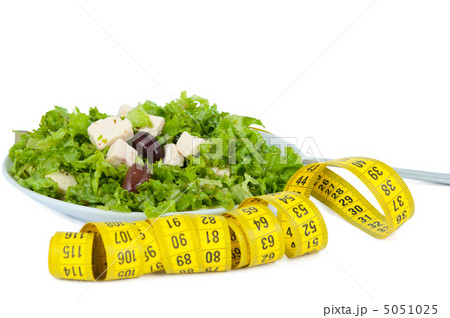 salad with feta cheese and olives and lettuce 5051025