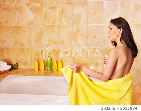 Woman take bubble  bath. 5055974