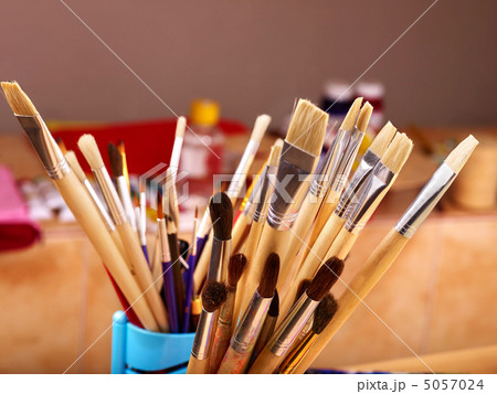 Close up of art supplies. Close up of art supplies. 5057024