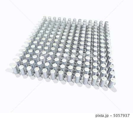 整列した乾電池 整列した乾電池 5057937