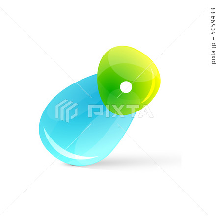 Abstract vector glossy shapes design 5059433