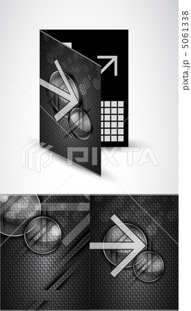 Vector brochure template. Carbon texture Vector brochure template. Carbon texture 5061338