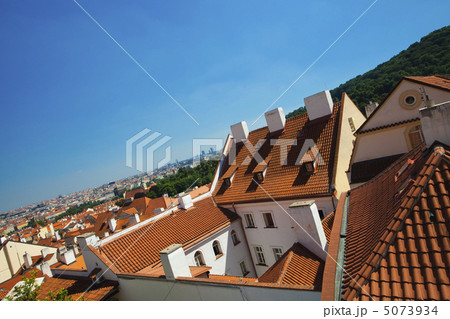 tiled roofs against the sky 5073934