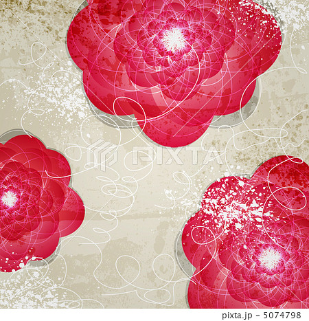 Abstract Invitation vintage floral background. 5074798