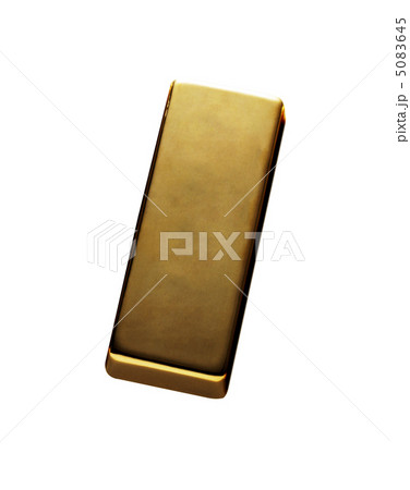 gold bar isolated on a white background 5083645