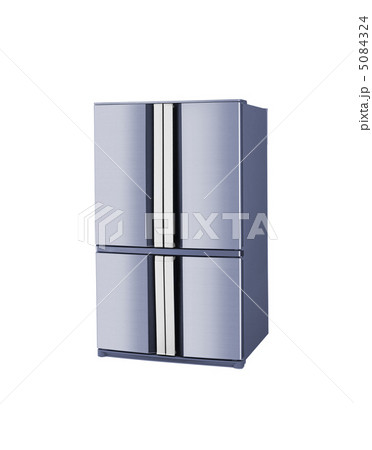 Modern refrigerator isolated on a white background Modern refrigerator isolated on a white background 5084324