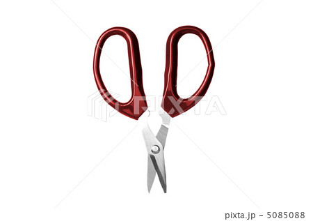 Red scissors isolated on a white background Red scissors isolated on a white background 5085088