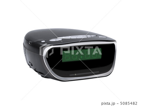 Digital alarm clock radio isolated Digital alarm clock radio isolated 5085482