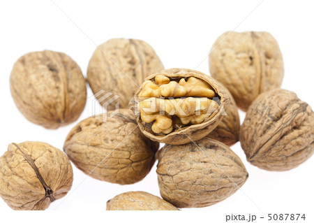 Walnuts isolated on white 5087874