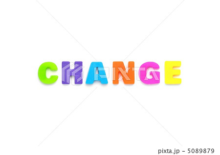 アルファベット Changeの写真素材