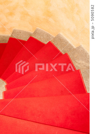 staircase with red carpet staircase with red carpet 5090582