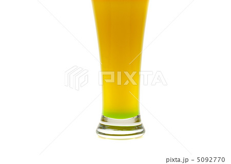 colorful cocktails with fruit isolated on white 5092770