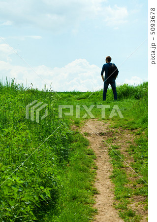 man in the field man in the field 5093678