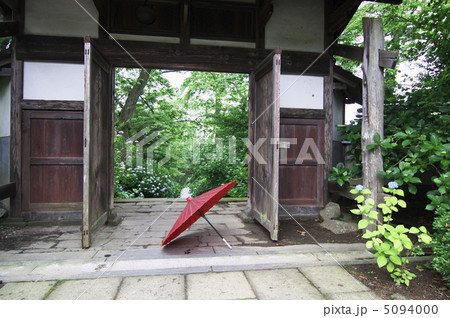 赤い蛇の目傘 5094000