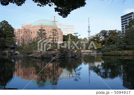 両国公会堂と東京スカイツリー 5094917