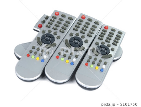 Gray TV remotes isolated 5101750