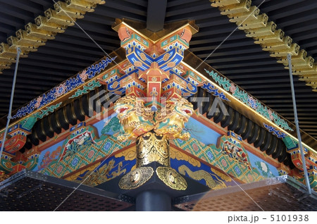 久能山東照宮　獅子の彫刻 5101938