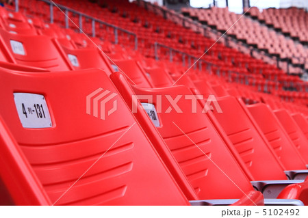 トヨタスタジアムの観客席の写真素材