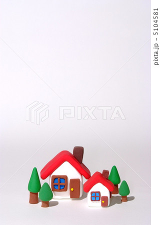 赤い屋根の家縦大小_下 赤い屋根の家縦大小_下 5104581