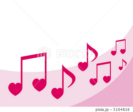 ハート型音符 5104816