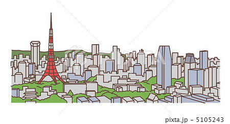 東京タワーと街(空なしバージョン) 東京タワーと街(空なしバージョン) 5105243