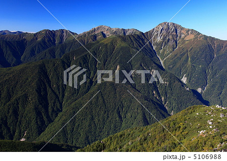 鳳凰三山 観音岳からの白峰三山 鳳凰三山 観音岳からの白峰三山 5106988