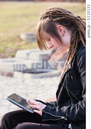 Girl with a Tablet PC Girl with a Tablet PC 5110133
