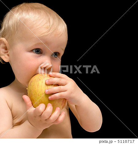 baby with apple baby with apple 5110717