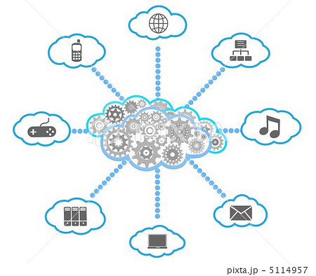 クラウドの図のイラスト素材 5114957 Pixta