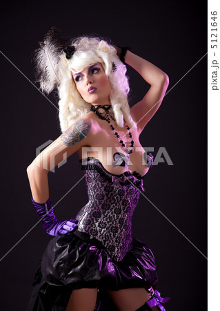 Sexy woman in burlesque outfit 5121646