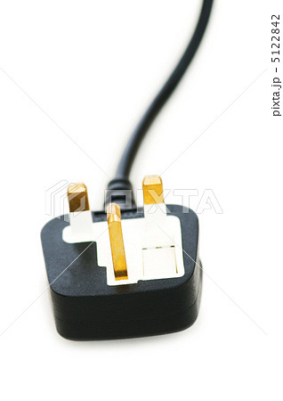 Electric plug isolated on the white background Electric plug isolated on the white background 5122842