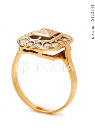 Golden ring isolated on the white background Golden ring isolated on the white background 5123541
