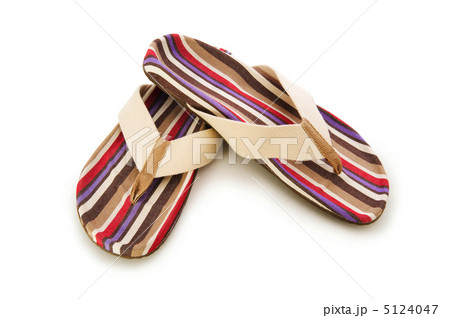 Summer shoes isolated on the white background Summer shoes isolated on the white background 5124047