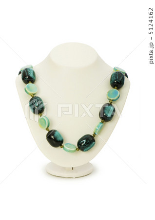 Woman necklace isolated on the white background 5124162