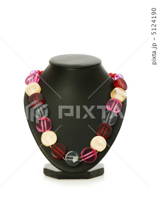 Woman necklace isolated on the white background 5124190