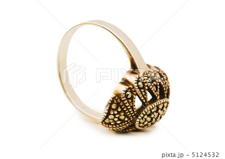Silver ring isolated on the white background Silver ring isolated on the white background 5124532