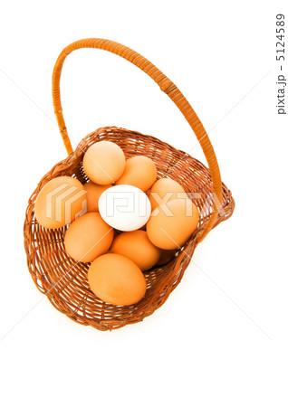 Stand out from crowd concept with eggs 5124589