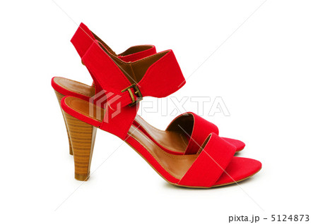 Woman shoes isolated on the white background Woman shoes isolated on the white background 5124873