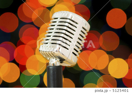 Vintage microphone isolated on the white background 5125401